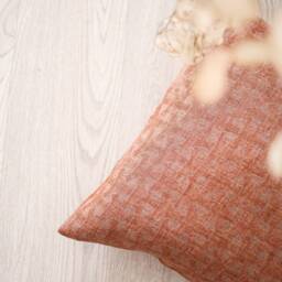 Damask Terracotta Pillow Case With Zipper Soft Linen Sofa Lumbar Cover Comfy Boho Decorative Cushions Rusty Farmhouse Couch Throw Pillows - thumbnail 2
