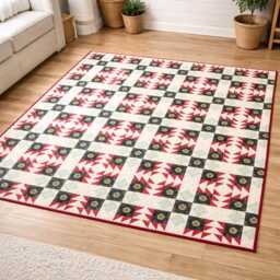 star Medallion Quilt Pattern - Throw Size, Traditional Patchwork - PDF Pattern - thumbnail 4