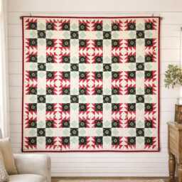 star Medallion Quilt Pattern - Throw Size, Traditional Patchwork - PDF Pattern - thumbnail 1