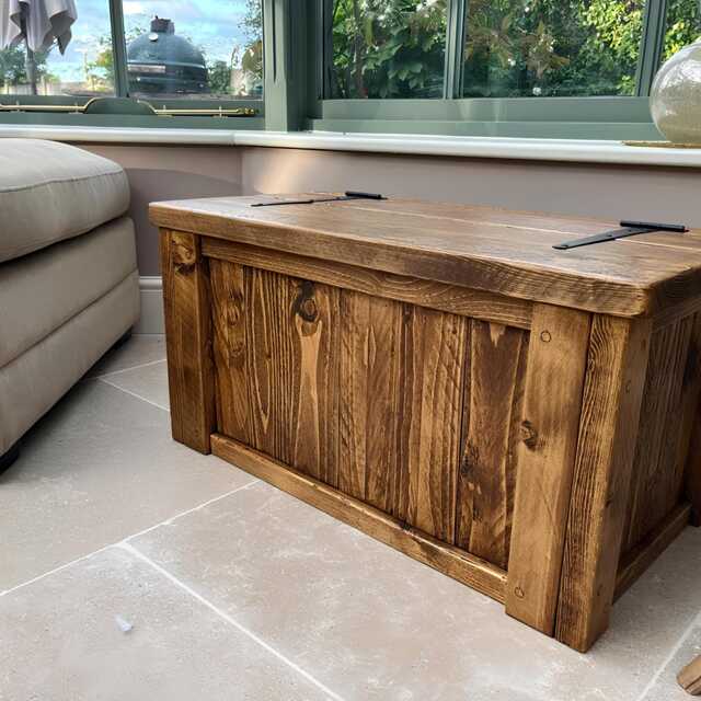 Rustic Reclaimed Wooden Trunk/Coffee Table Free Delivery - image 1