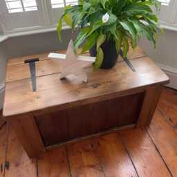 Rustic Reclaimed Wooden Trunk/Coffee Table Free Delivery - thumbnail 3