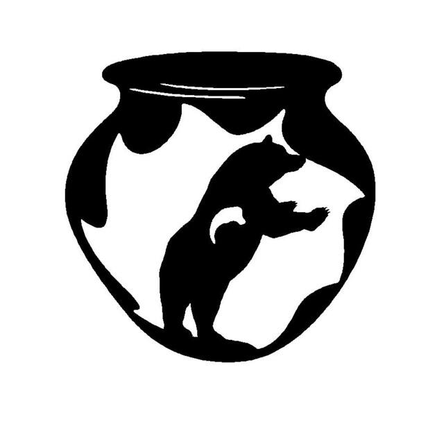 standing Bear Indian Pottery Wall Art