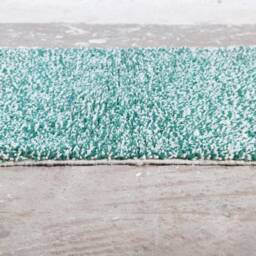 Handwoven Green Berber Wool Rug, Moroccan Tribal Decor - thumbnail 3