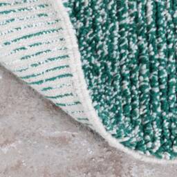 Handwoven Green Berber Wool Rug, Moroccan Tribal Decor - thumbnail 2