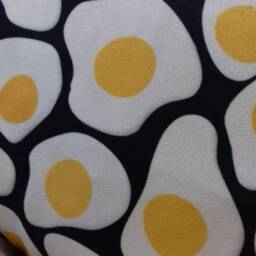Pillow, Cover, Cushion Decorative Pillow, Eggs Print, Food Design Fabric, Unique Gift, 16x16 Inch - thumbnail 4