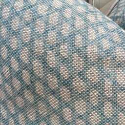 Cushions Made in Fermoie Wicker Luxury Designer Decorative Pale Blue Cotton Cushion Pillow Throw Cover - thumbnail 3