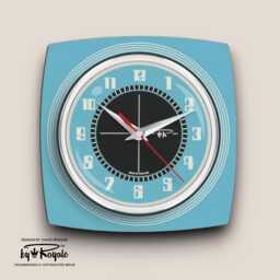 Mid- Century Atomic Wall Clock - Available in 8 Colours - thumbnail 1
