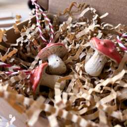 Ceramic Mushroom Ornaments, Christmas Tree Decorations, Decorations