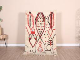 Vintage Boujaad Rug, Authentic Moroccan Rug 3x5 Ft - thumbnail 1