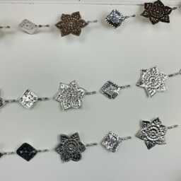 star Snowflake Metal Decoration Hanging - Xmas Boho Festive Party Nomads Wales - thumbnail 3