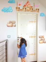 Castle Door Decal, Little Girl's Room, Themed Room Decals, Nursery Decor, Stickers, Home D??cor, Wall Decals - thumbnail 1