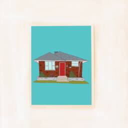 Custom House Art Print, Portrait, Mother's Day Gift, Father's First Home, House Warming Gift - thumbnail 1