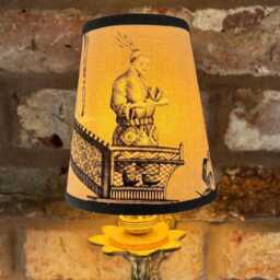 Thibaut Cheng Toile - Small Handmade Candle Clip Lampshade For Wall Lights/Chandeliers - thumbnail 2
