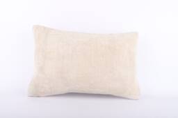 Handwoven Turkish Kilim Lumbar Pillow Bohemian Home Decor - 16x24 Inch - thumbnail 1