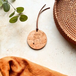 Husky Christmas Bauble Personalised Wooden Pet Ornament - thumbnail 3