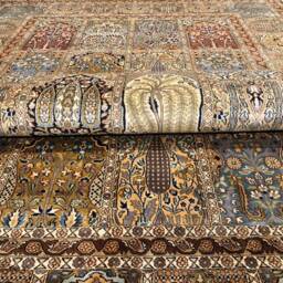 Size 5.5x8 Feet. Handmade Kashmir Silk Carpet, Vintage Rug - thumbnail 2