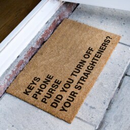 Personalized List Doormat For Forgetful People - Customisable Gift Custom Coir Door Mat New Home Decor - thumbnail 2