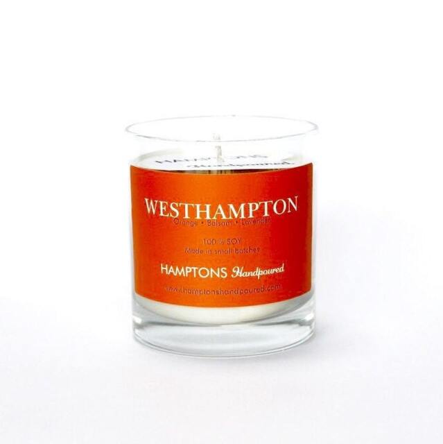 Westhampton 8 Oz. Tumbler Orange Balsam Lavender Hamptons Handpoured Signature Village Series 100% Soy Candle Hand Poured - image 1