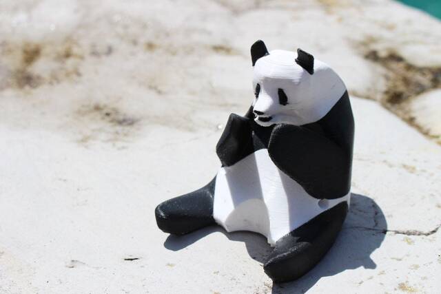 Panda Gardening Stake Topper - Cute Garden Tool Art - image 1