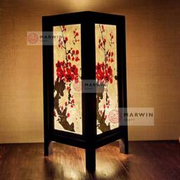 Asian Oriental Sakura Tree Branch Japanese Lamp Zen Bedside Floor Table Paper Light Shades Bedroom Home Decor Hotel - thumbnail 2