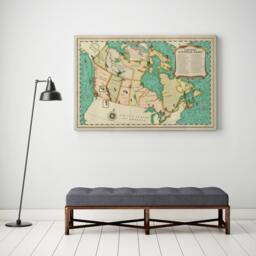 Vintage Canada National Parks Map Print, Explorer Wall Art - thumbnail 4