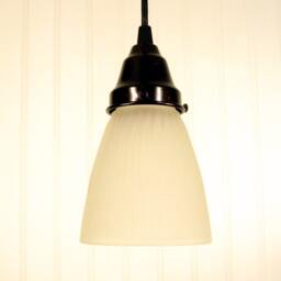 Frosted Holophane Pendant Light - thumbnail 4