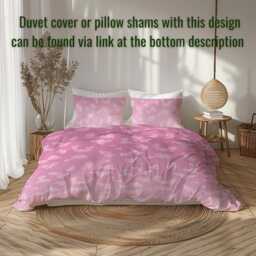 Pastel Pink Floral Comforter, Flower Bedding Gift , Biophilic Home Decor, Monochrome Minimalist For Romantic Sweet Bedroom #117 - thumbnail 4
