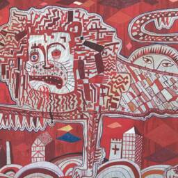 Sacred Tribal Artefact By Grayson Perry Tea Towel Art Print Rare - thumbnail 3