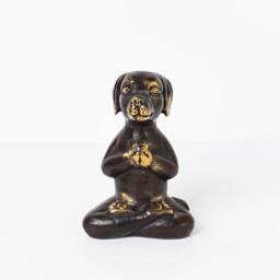 Bronze Dog Yoga Figurine, 4.2 - thumbnail 3