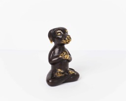 Bronze Dog Yoga Figurine, 4.2 - thumbnail 1