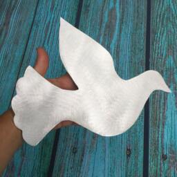 Dove, Wall Hanging Or Yard Stake, Handcrafted, Breast Cancer, Metal, Christian Gifts, Christmas, Dove Of Peace, Hope, Renewal, Healing, Love - thumbnail 3