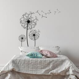 Dandelion Blossom Vinyl Wall Decal Floral Decoration For Home #29 - thumbnail 3