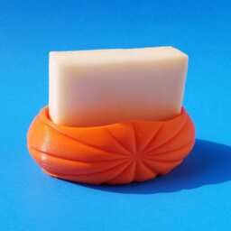 Soap Dish Halloween Jack O' Lantern, 3D Printed in Orange Biodegradable Plastic - thumbnail 3