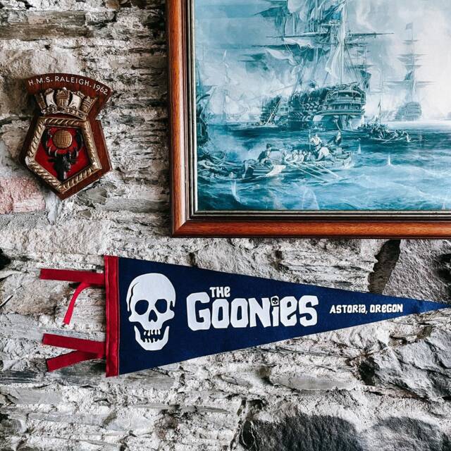 The Goonies Felt Pennant Flag Astoria Oregon Souvenir 80S Movie - image 1