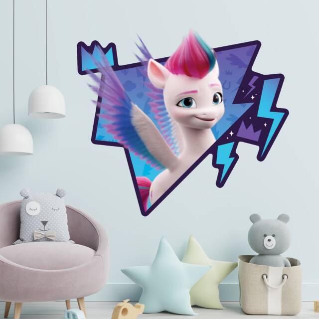 My Little Pony Wall Sticker - A New Generation Zipp Jumping Through Decal Kids Art - image 1