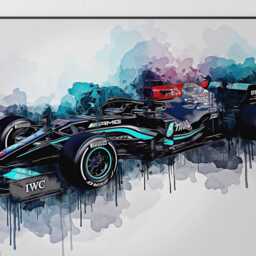 Mercedes- #44 - Formula One Car Wall Art Print A4 A3 UK Ref #170 - thumbnail 2