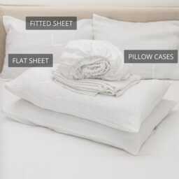 Organic Linen Sheet Set Oeko-Tex Certified Pure Bedding - thumbnail 2