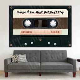 Retro Tape Canvas, Cassette Canvas, Vintage Wall Art - thumbnail 2