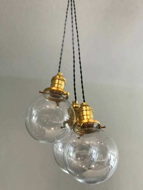 Lagom 3 Light 6 Inch Globe Cluster Pendant Kitchen Hanging Multi - image 1