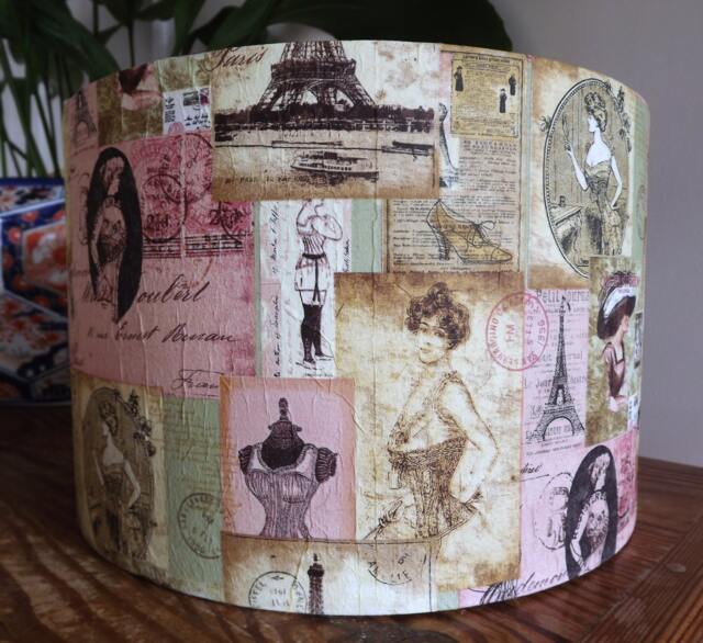 Victorian Paris Lampshade Shabby Chic Boudoir Decor - image 1