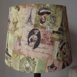 Victorian Paris Lampshade Shabby Chic Boudoir Decor - thumbnail 4