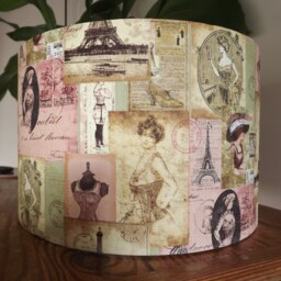 Victorian Paris Lampshade Shabby Chic Boudoir Decor - thumbnail 2