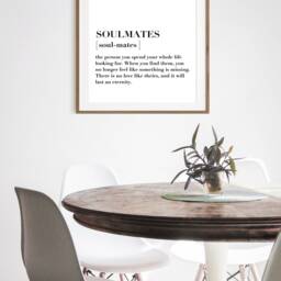 Soulmate Definition, Print, Love Quote Valentines, Definition Valentines Gift, Wall Art Prints, Art - thumbnail 3