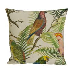 Designers Guild - Parrot & Palm Azure Cushion Cover Throw Pillow Designer Home Decor - thumbnail 2