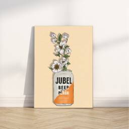 Bold Jubel & Flowers Print - Beer Lovers Art Painting Illustration - thumbnail 2