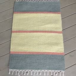 "Hand Woven Cotton Rug, Wall Hanging/ Tapestry - 24"" X 35" - thumbnail 3