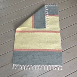 "Hand Woven Cotton Rug, Wall Hanging/ Tapestry - 24"" X 35" - thumbnail 2