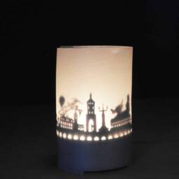 Konstanz Skyline Gift Tube Shadow Play - Souvenir Candle With Silhouette Projection Perfect For Fans Unique Home Decor - thumbnail 2