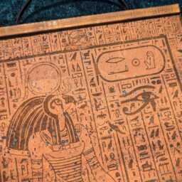Egyptian Sun God Ra Wall Art Engraved Eco Friendly Cork Leather - thumbnail 2
