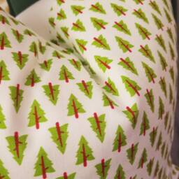 Forest.tree.green.red.white.pillow Covers.christmas Pillows.toss Pillows.slipcovers.lumbar Pillow.holiday Slipcovers.holiday Pillows.accents - thumbnail 2